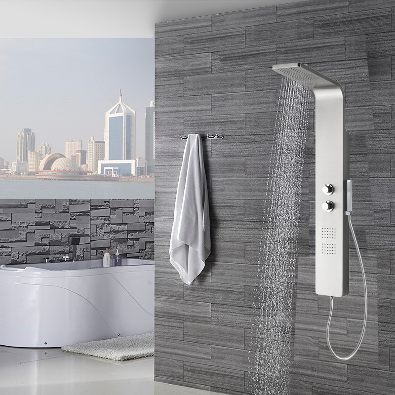 Vienna Thermostatic Bath Shower Panel & Hand Shower